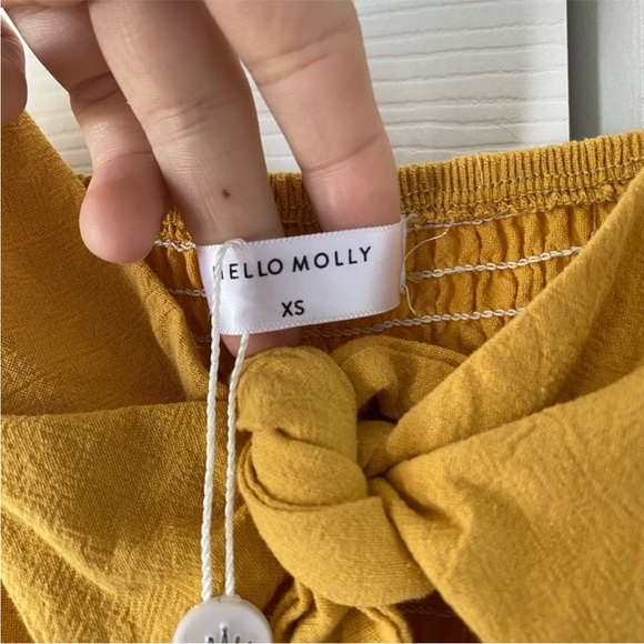 Hello molly moves‎ and motives midi dress in mustard NWT size XS - Picture 7 of 7